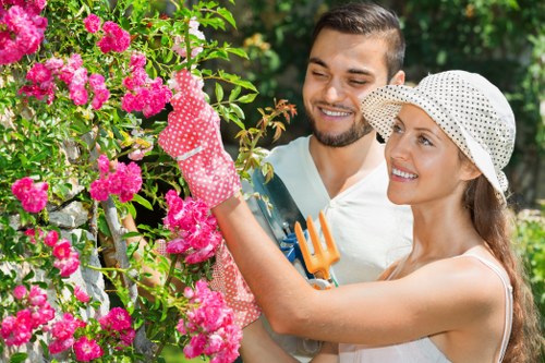 Insurance certificate and policy documents for a gardening company