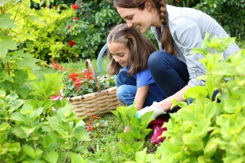 Beautiful garden in Harrow with well-maintained flower beds